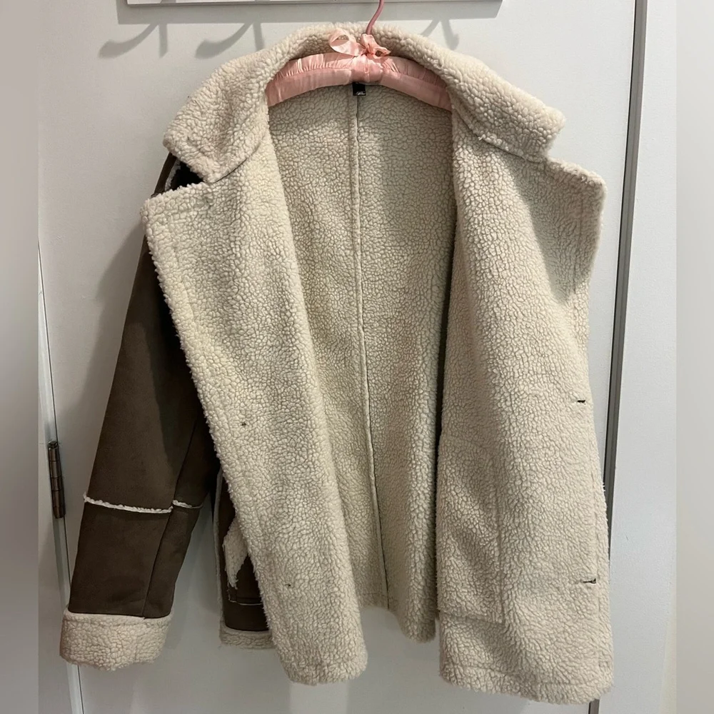 -SOLD- Shearling Coat - Picture 3 of 3